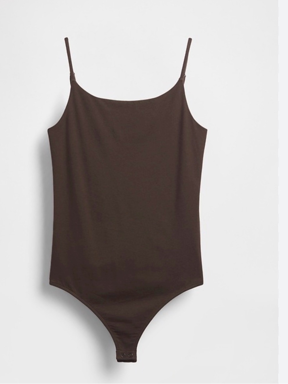 Athleta Body Move VitaFprm Cami Sleek Brown Spaghetti Strap Bodysuit
